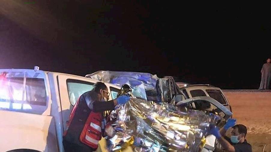مصرع وإصابة 11 شخصا في حادث مروري جنوب السعودية